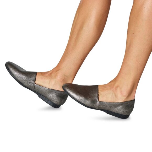 NEW Dansko Larisa Slip-On Loafers Nappa Leather in Pewter Metallic 254 - Picture 9 of 9